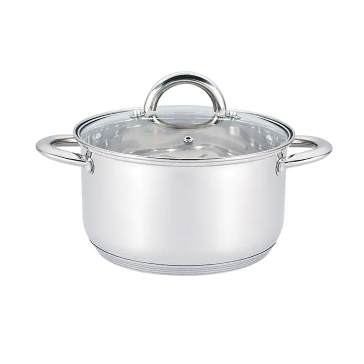 Тенджера с капак SAPIR SP 1210 X20, 3.6 литра, 20x12.5 см, Многослойно дъно, Индукция, Инокс, (18234)