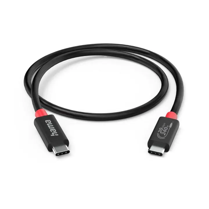 HAMA Кабел USB-C, E-Marker, USB4 Gen2, 20 Gbit/s, 5 A, 240 W, 200788, (35937424)