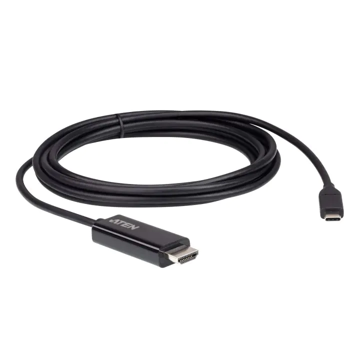 Конвертор ATEN UC3238, USB-C мъжко - HDMI женско, 4K, 2.7м, Черен, (35935065)