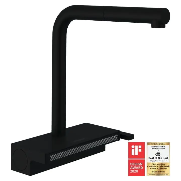 Смесител за кухня Hansgrohe Aquno Select M81-H250, Черен мат, (21998)