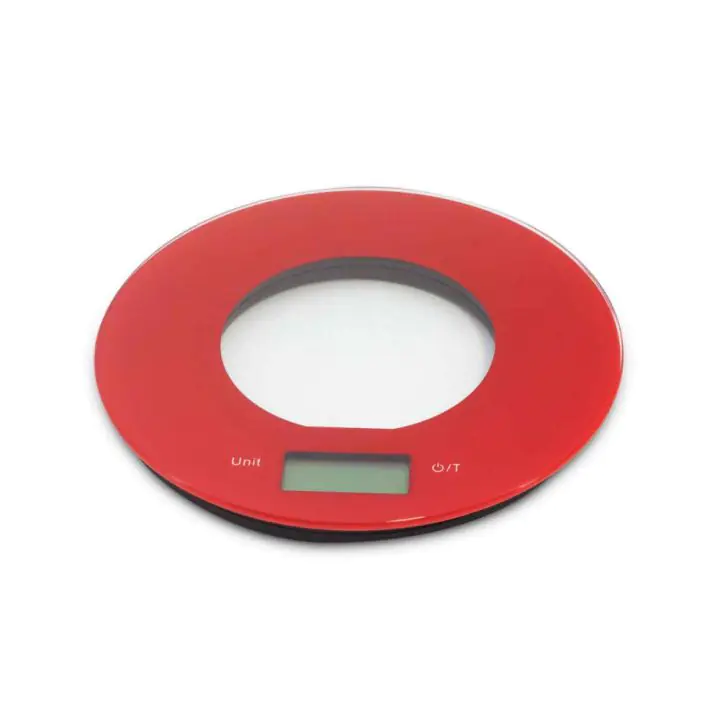 Кухненска дигитална везна SAPIR SP 1651 O, 5 кг, LCD екран, Червен, (18475)