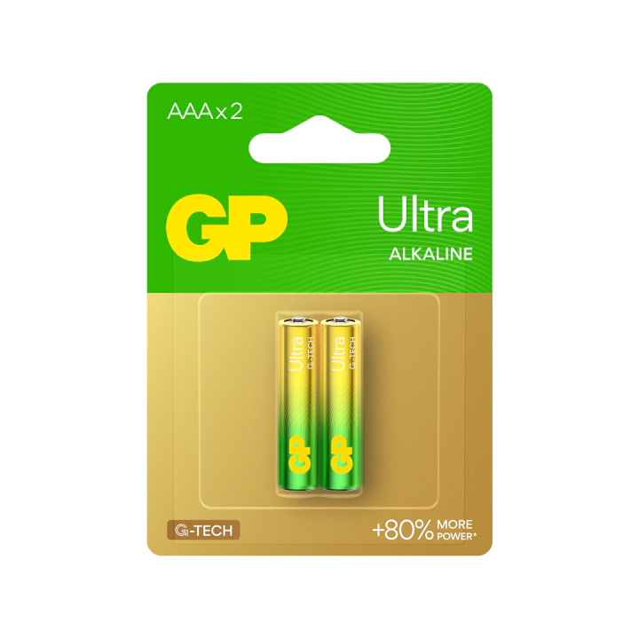 Алкална батерия GP ULTRA LR03 AAA /2 бр. в опаковка/ блистер 1.5V GP,GP24AU, (35933266)