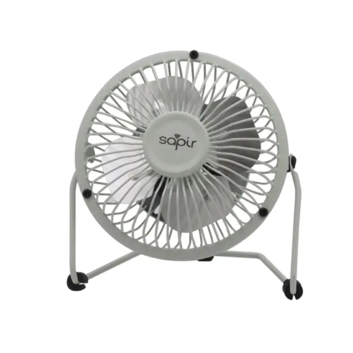 Настолен USB вентилатор SAPIR SP 1760 USB4S, 2.5W, 5V, Перки 13 см, Бял, (18083)
