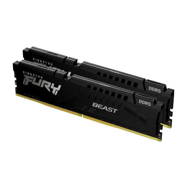 Памет Kingston FURY Beast Black 32GB (2x16GB) DDR5 6000MHz CL36 KF560C36BBE2K2-32 EXPO, (35938321)