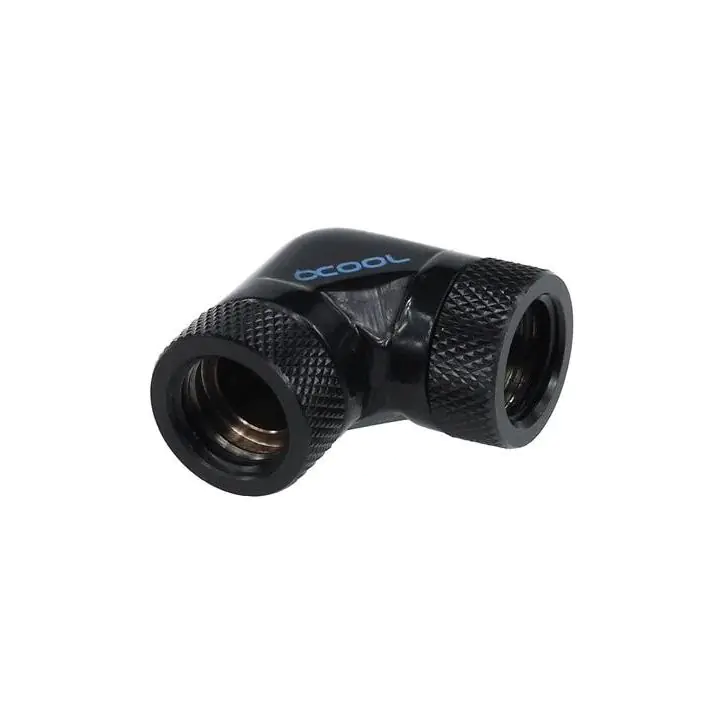 Адаптер Alphacool HF, L-конектор 90°, G1/4 - G1/4, Вътрешна резба, Черен мат, (35936739)