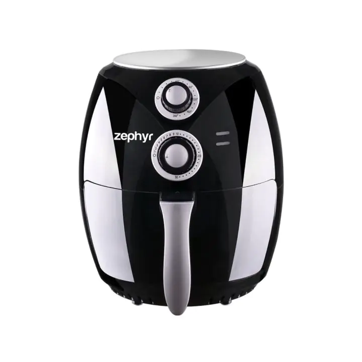 Фритюрник с горещ въздух ZEPHYR ZP 1980 AI, 1600W, 2.6 литра, до 200°C, Таймер, Черен, (18278)
