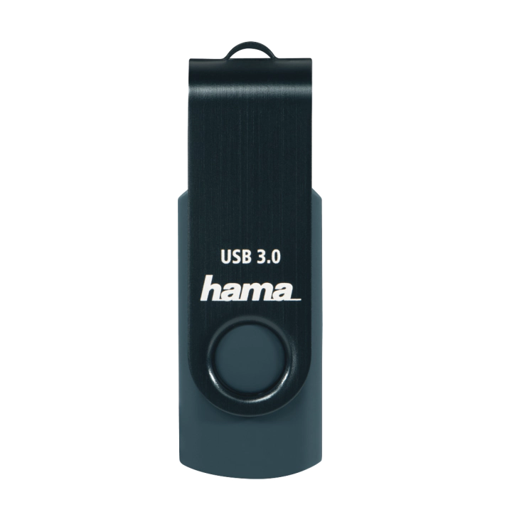 USB памет HAMA Rotate, 256GB,USB 3.0 90 MB/s, Петролно синьо, (35934648)