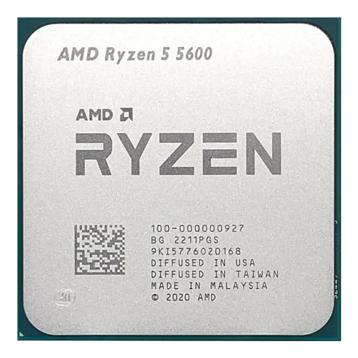 Процесор AMD Ryzen 5 5600, AM4 Socket, 6 Cores, 3.5GHz, 35MB Cache, 65W, Tray, (35937569)