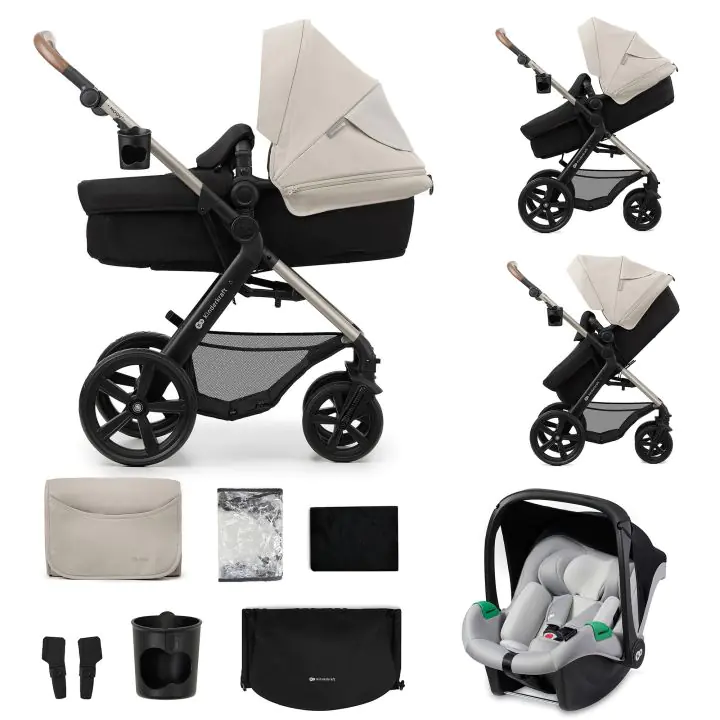 Бебешка количка 3в1 KinderKraft MOOV 2, Moonlight Grey, (35944614)