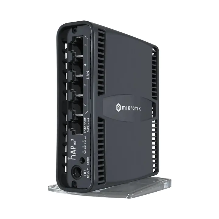 Рутер MikroTik hAP ax2 C52iG-5HaxD2HaxD-TC, 2.4/5GHz, Eternet LAN, Черен, (35935670)