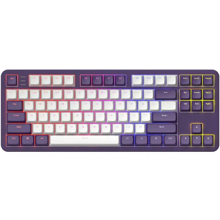 Геймърскa механична клавиатура Dark Project ALU87A Violet RGB - TKL, (35938875)
