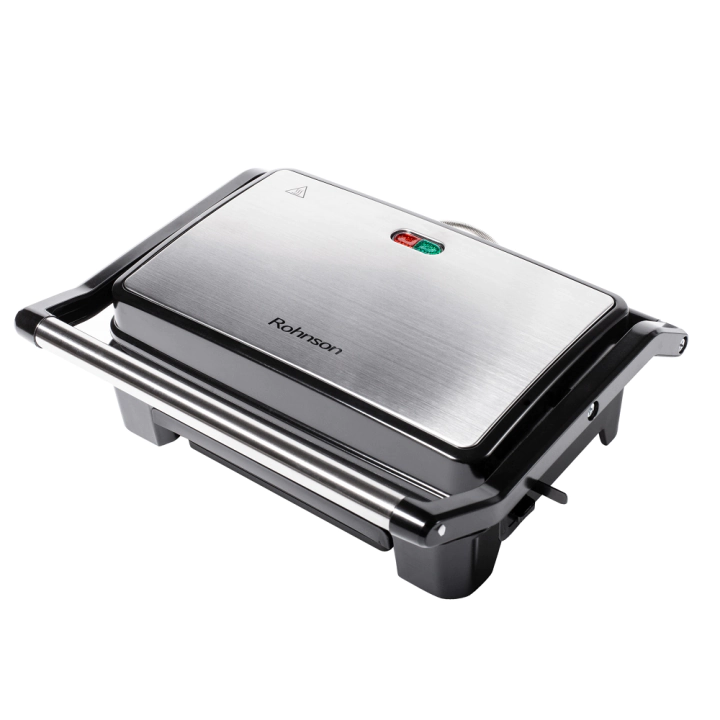 Сандвич грил Rohnson R-2105, 800W, мраморно покритие, инокс, (16659)