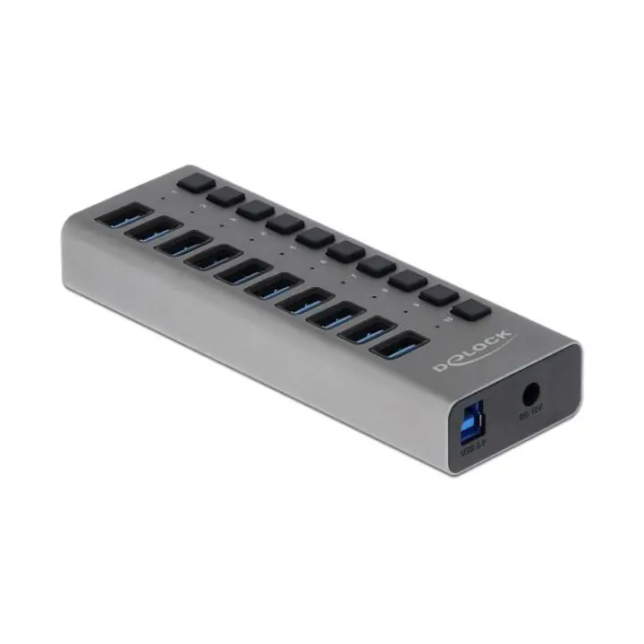USB хъб 10 порта, DELOCK-63670, (35935132)