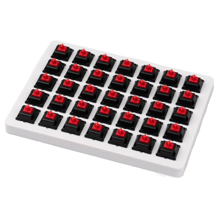 Суичове за механична клавиатура Keychron Cherry MX, Red, Switch Set 35 броя, (35934430)