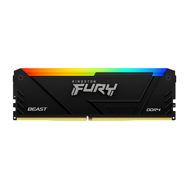 Памет Kingston FURY Beast Black RGB 32GB(2x16GB) DDR4 3600MHz CL18, (35936753)