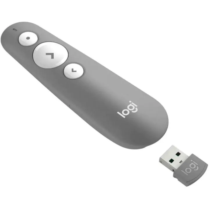 Безжичен презентер Logitech R500s, Bluetooth, 2.4 GHz Wireless, Сив, (35935425)