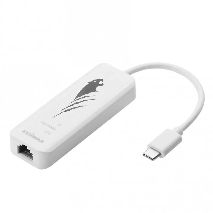 Мрежова карта EDIMAX EU-4307, USB-C, 2.5 Gigabit Ethernet, Бял, (35935920)