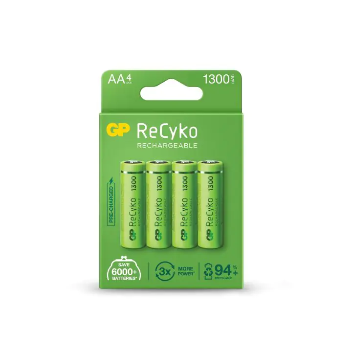 Акумулаторна Батерия R6 AA 130AAHC-EB4 1300mAh NiMH 4 бр. в опаковка GP, (35934883)
