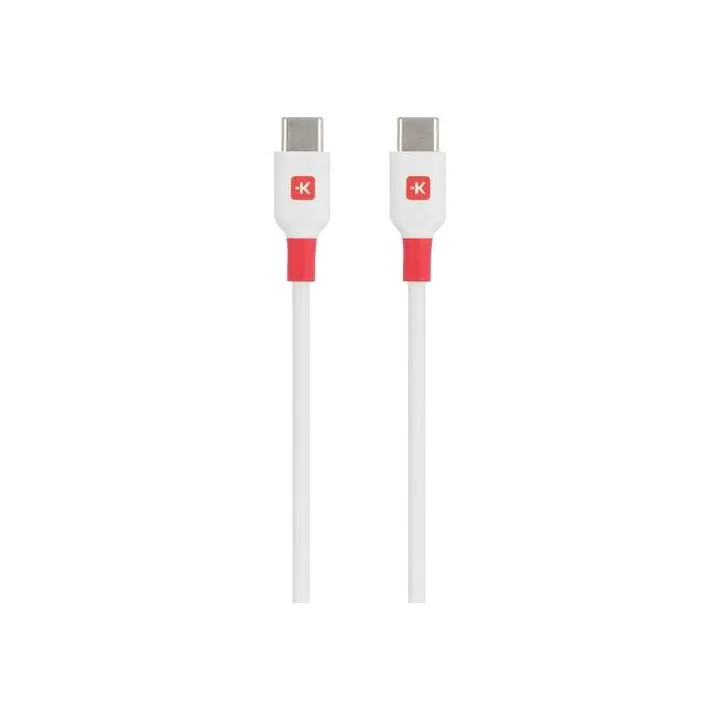 Кабел Skross, USB-C - USB-C мъжко, USB 2.0, 2.0 м, Бял, (35937600)