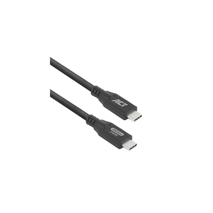 ACT Кабел USB-C - USB-C, 1 м / USB4, 20Gbps, 240W, (35939724)
