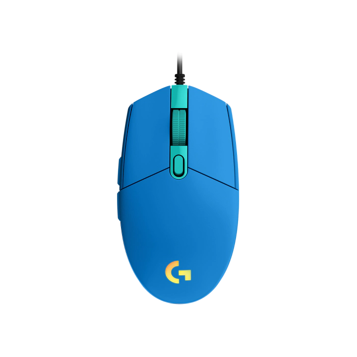 Геймърска мишка Logitech G102 LightSync, RGB, Оптична, Жична, USB, Син, (35934009)
