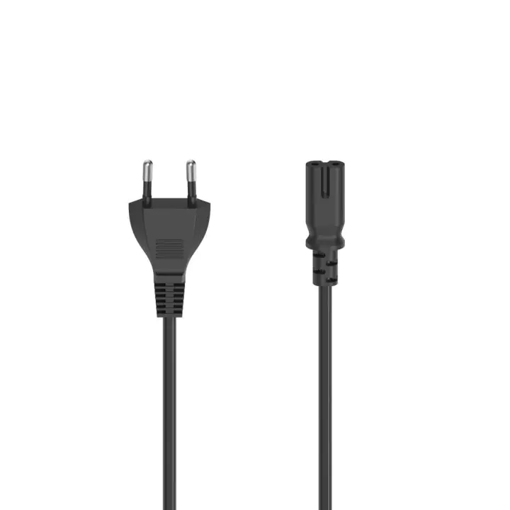 Захранващ кабел HAMA 200732, Euro-plug, 2pin(IEC C7) женско, 1.5 m, Черен, (35934542)