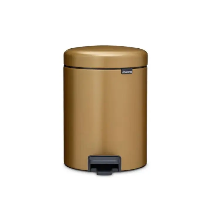 Кош за смет с педал Brabantia NewIcon 5L, Warm Brass, (35947039)