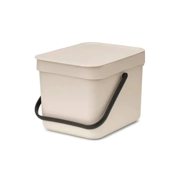Кош за смет за разделно събиране Brabantia Sort&Go 6L, Soft Beige, (35947065)