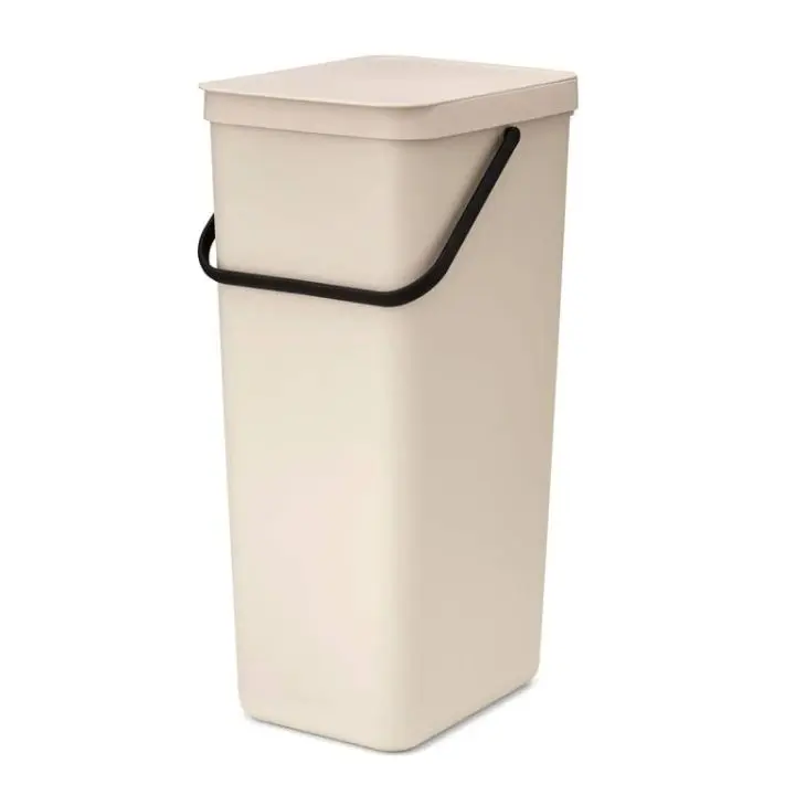 Кош за смет за разделно събиране Brabantia Sort&Go 40L, Soft Beige, (35947072)