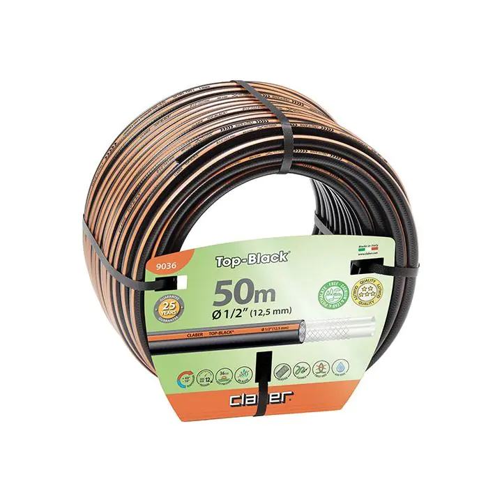 Маркуч градински Top Black 50м 1/2 Claber (35947538)