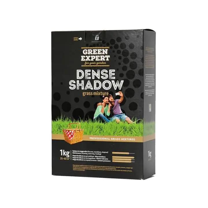 Тревна смеска Гъста сянка Green Expert 1кг за 35-40 м2 (35947636)