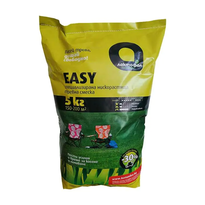 Тревна смеска ниско растяща Easy 5кг за 150-200м2 на Лактофол (35947652)