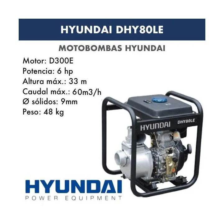 Дизелова помпа Hyundai DHY 80 LE 3 ел. стартер (35947963)