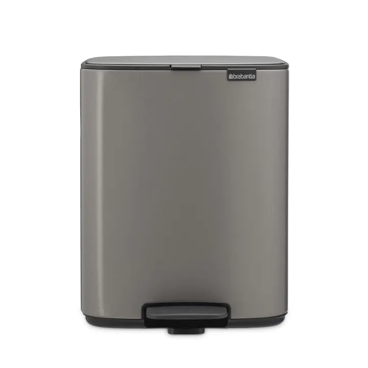 Кош за смет Brabantia Bo Pedal 12L, Platinum, (35948460)