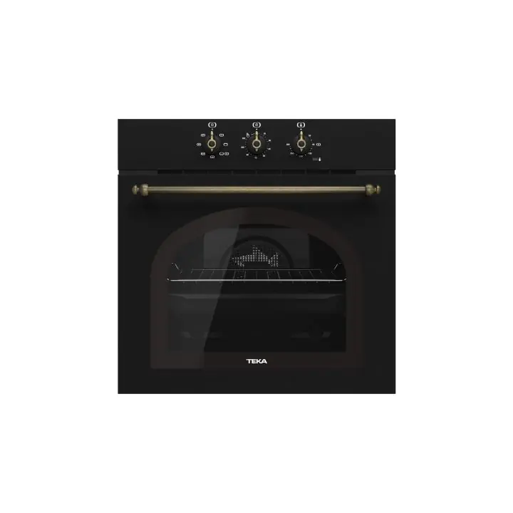 Мултифункционална фурна HRB6100, със 7 функции, ретро дизайн, антрацит месинг, (35948795)