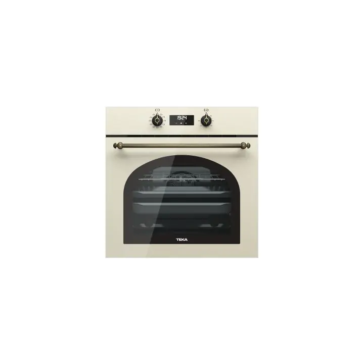 Мултифункционална фурна HRB6400, с 10 функции, ретро дизайн, ванилия месинг, (35948815)