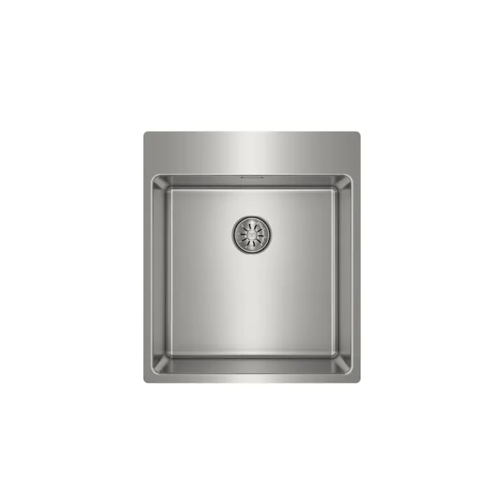 Иноксова мивка FORLINERS154040, за вграждане, гладка, за шкаф със светъл отвор 50 см, (35948906)