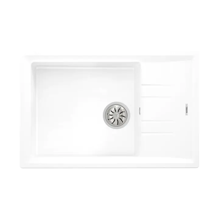 Гранитна мивка STONE60STG, обръщаема, за шкаф 60 см, бяла, (35949032)