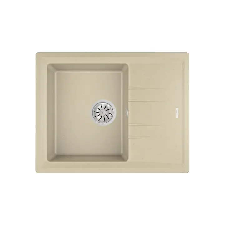 Гранитна мивка STONE45STG, обръщаема, за шкаф 45 см, слонова кост, (35949038)