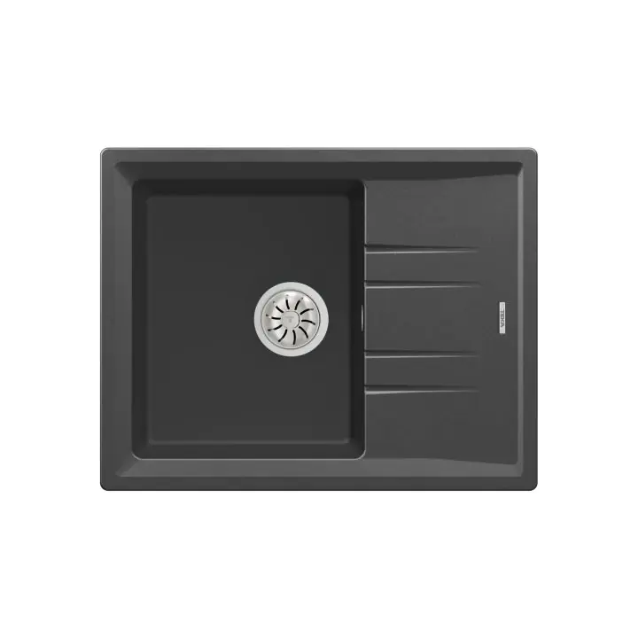 Гранитна мивка STONE45STG, обръщаема, за шкаф 45 см, тъмносива, (35949040)