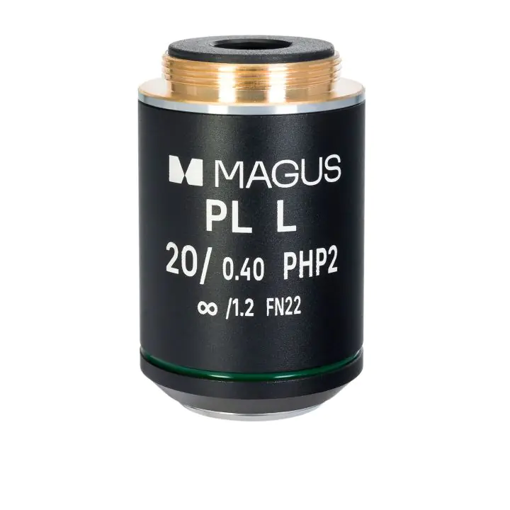 Обектив MAGUS 20HP 20х/0,40 Plan L phase PHP2 ∞/1,2 WD 8,0 mm, (35949259)