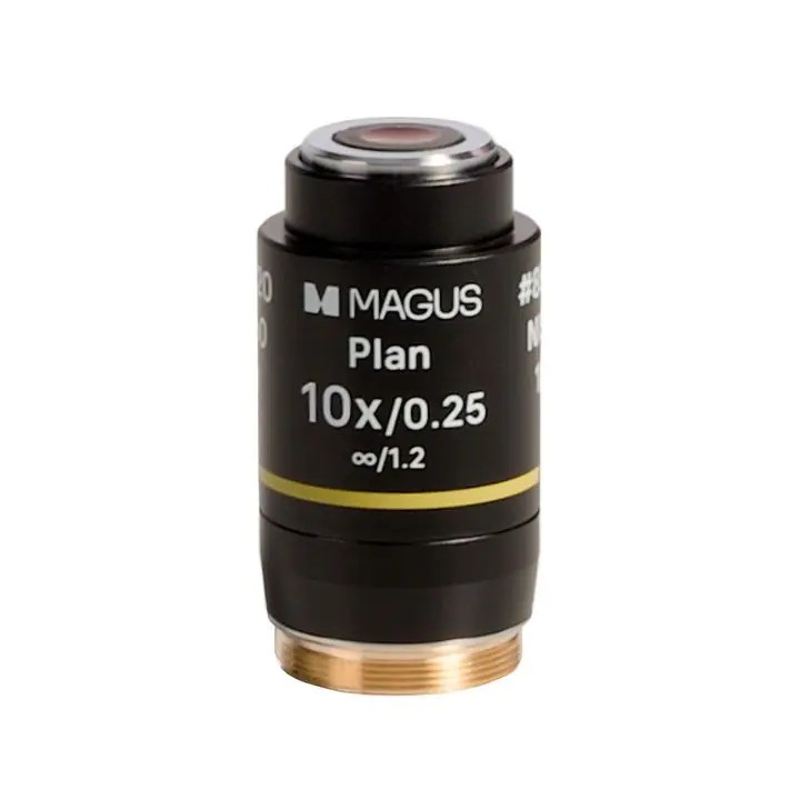 Обектив MAGUS 10PL60V Plan 10х/0,25 ∞/1,2 H 60 mm, (35949491)