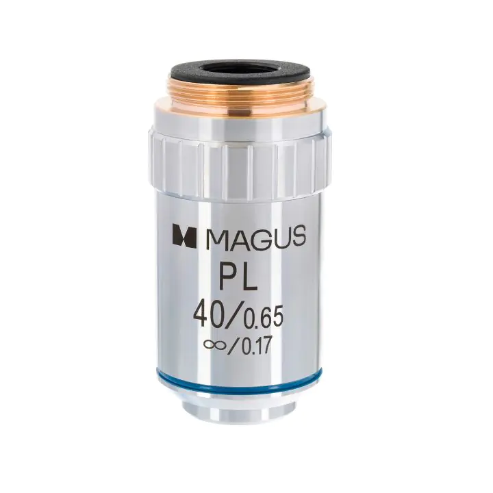 Планахроматичен обектив с корекция до безкрайност MAGUS MP40 40x/0,65 ∞/0,17, (35949533)