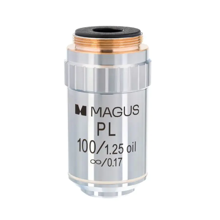 Планахроматичен обектив с корекция до безкрайност MAGUS MP100 OIL 100x/1,25 ∞/0,17, (35949534)