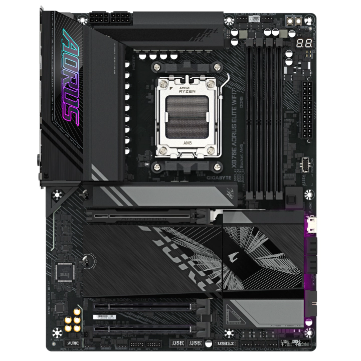 Дънна платка GIGABYTE X870E AORUS ELITE WIFI 7, Socket AM5, (35938497)
