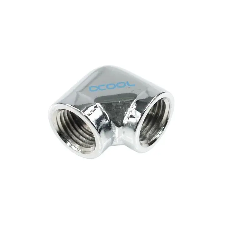 L-конектор Alphacool HF, Вътрешна резба G1/4 - G1/4, 90°, Хром, (35936841)