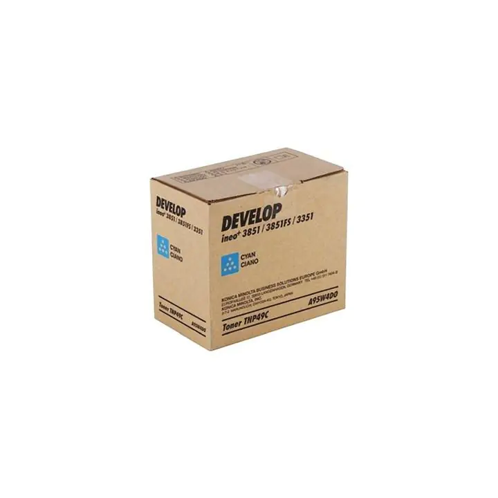 Тонер касета DEVELOP TNP49C, ineo+ 3351, +3851, 12000 k., Cyan, (35935444)