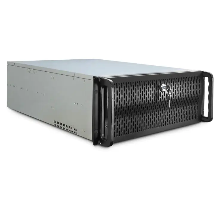 Кутия за сървър InterTech 4U-4129L - Mini ITX, mATX, μATX, ATX, SSI EEB, Чернa, (35936107)