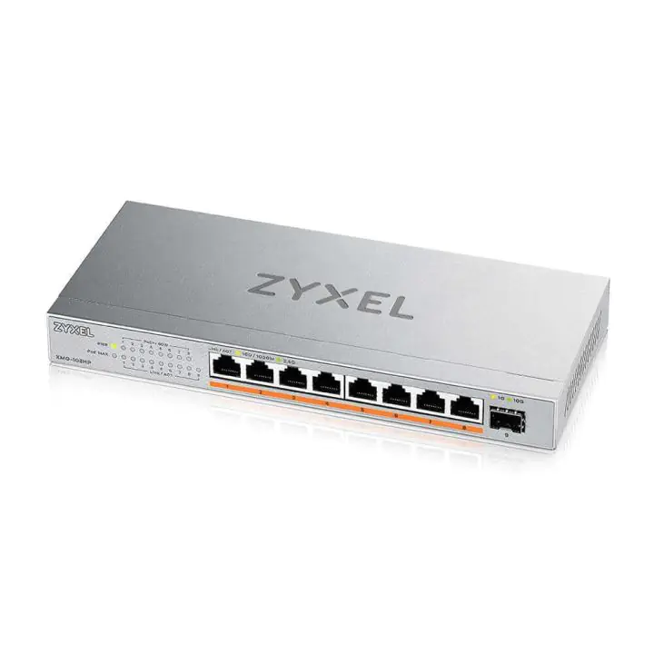 Суич ZyXEL XMG-108HP 8 портов 2,5Gb + 1xSFP+, 100W PoE++, неуправляем, (35937839)