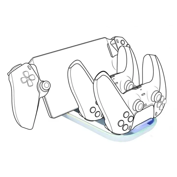 Зарядна станция Nacon, За DualSense падове и Playstation Portal, (35938795)